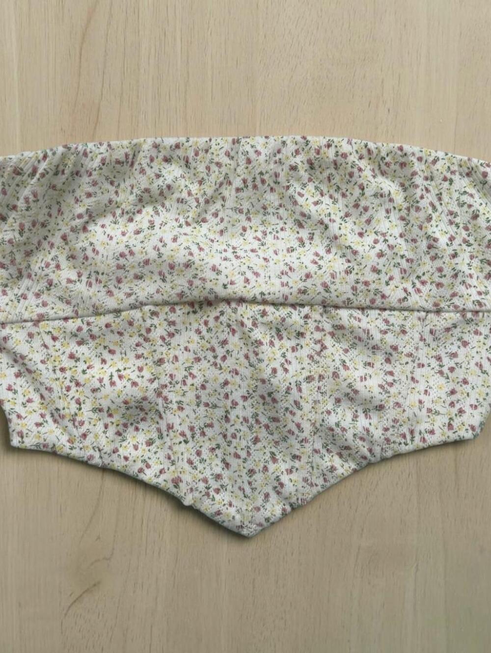 Princess Polly Floral Corset Tube Top Strapless Bustier Cottagecore Size 4